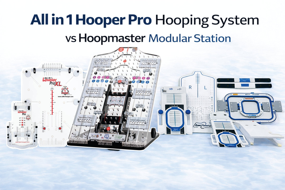 Hooper Engineering Machine All in 1 Hooper vs HoopMaster | Embroidery Hooping System