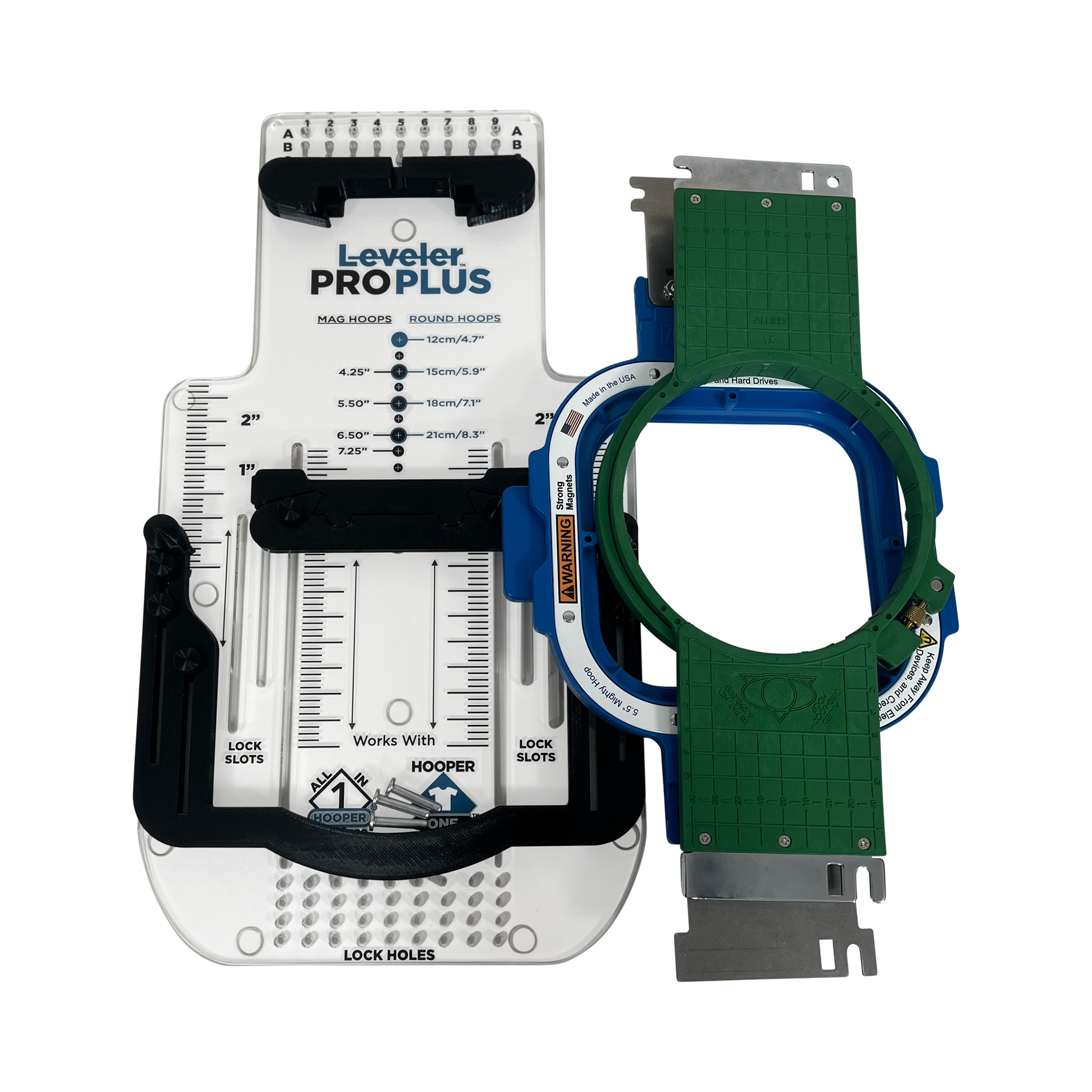 Leveler Pro Plus with Mighty Small / Large & Standard Round Hoop Combo Brackets