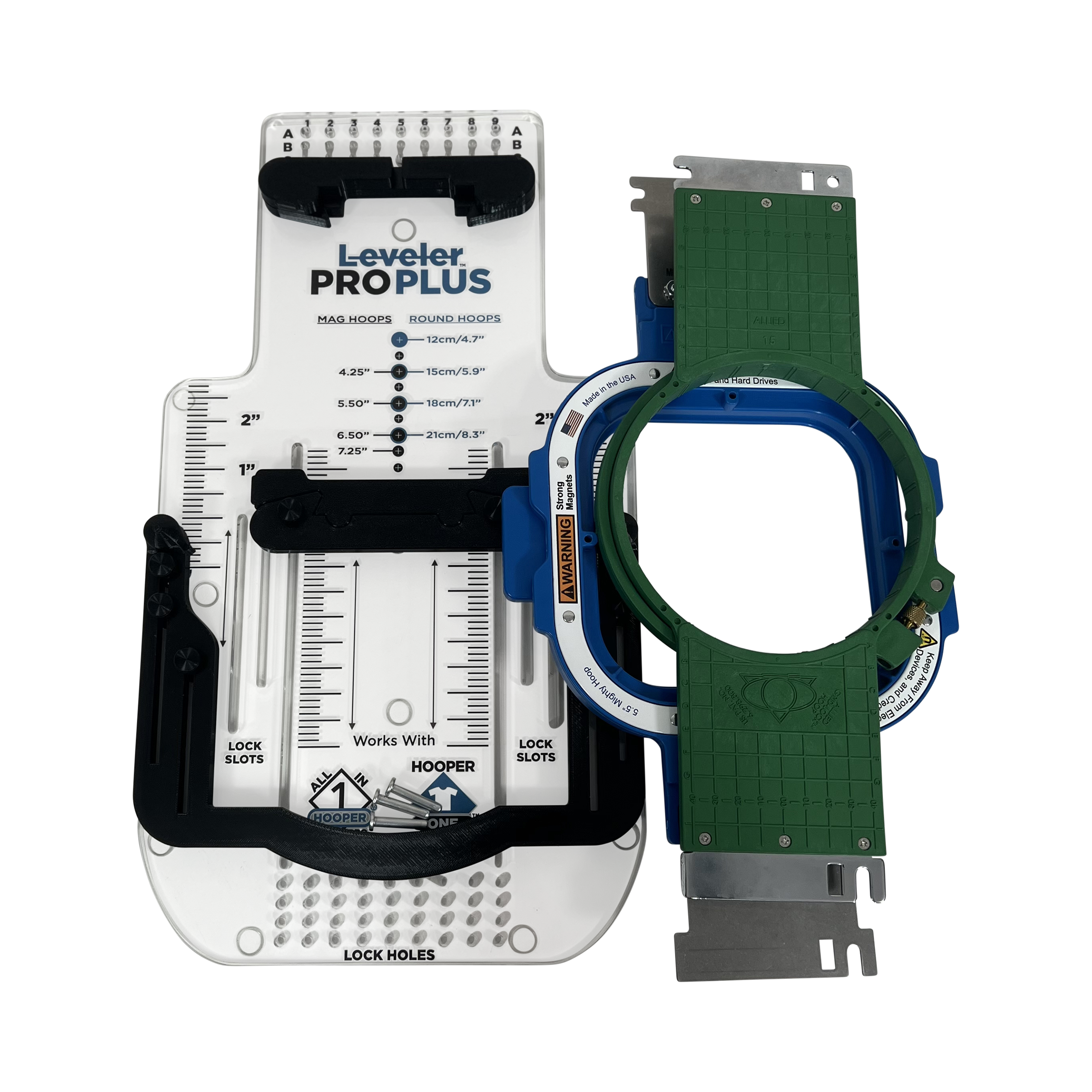 Leveler Pro Plus with Mighty Small / Large & Standard Round Hoop Combo Brackets