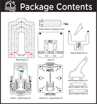 All in 1 Hooper Pro Starter Kit with Mighty & Standard Hoop Combo Brackets