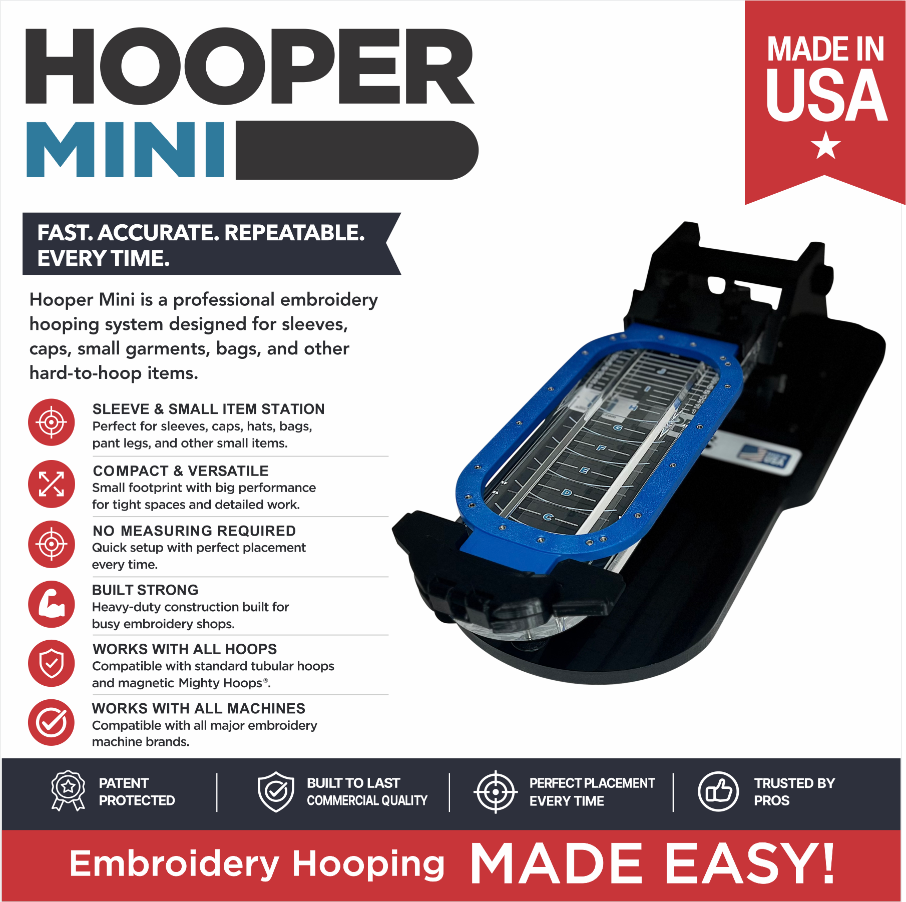 Hooper Mini Sleeve/Cap with Mighty & Standard Hoop Combo Bracket
