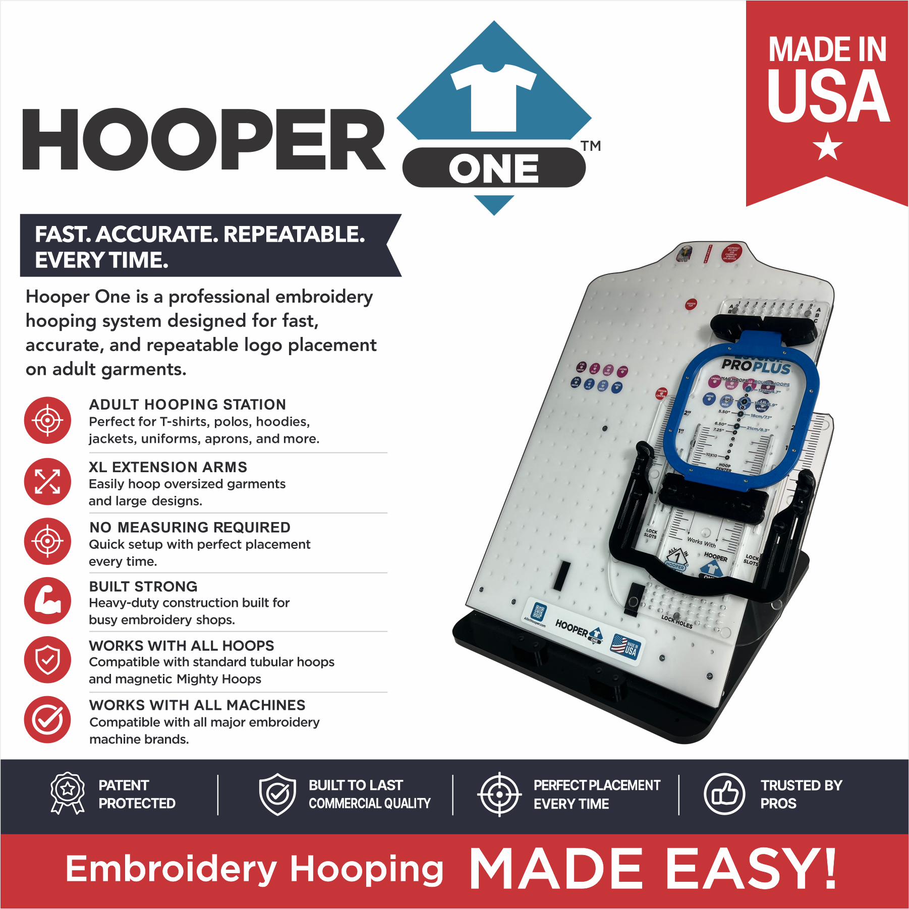 Hooper One + Leveler Pro Plus with Mighty & Standard Hoop Combo Brackets