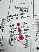 Leveler Pro Mighty hoop sticker overlay installed on Leveler Pro