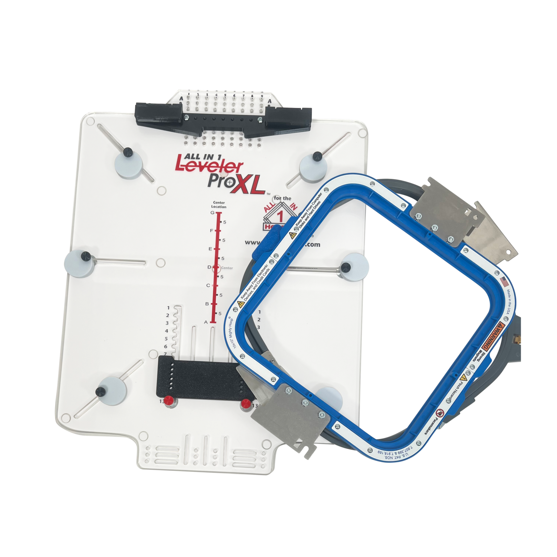 Leveler Pro XL Large Hoop Kit with Mighty & Standard Hoop Combo Brackets