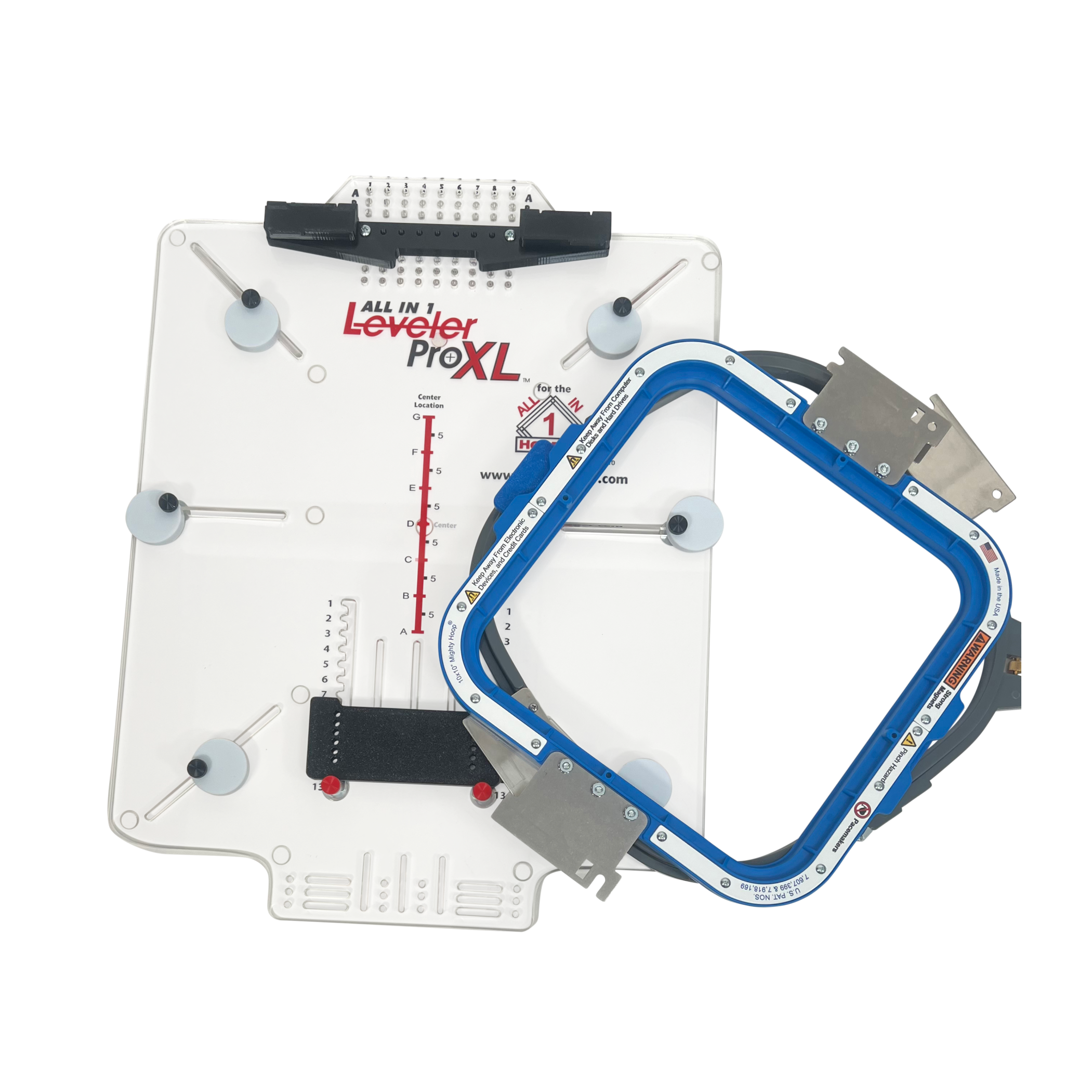 Leveler Pro XL Large Hoop Kit with Mighty & Standard Hoop Combo Brackets