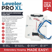 Leveler Pro XL Large Hoop Kit with Mighty & Standard Hoop Combo Brackets