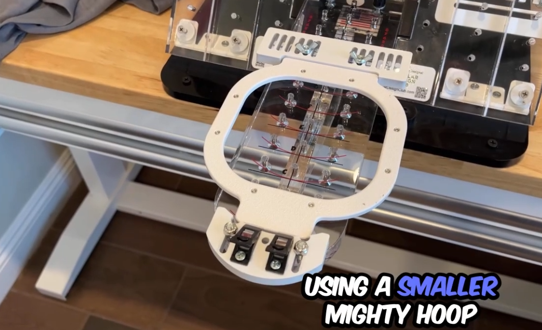 Load video: Mighty Hoops on Sleeve Board